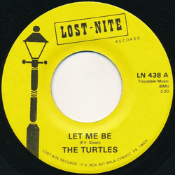 The Turtles Let Me Be Vinyl 7" USED