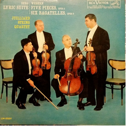 Juilliard String Quartet / Alban Berg / Anton Webern Berg (Lyric Suite) / Webern (Five Piece, Six Bagatelles) Vinyl LP USED