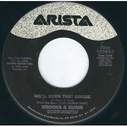 Brooks & Dunn We'll Burn That Bridge Vinyl 7" USED