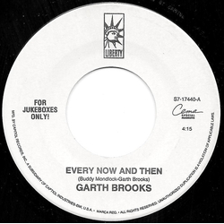 Garth Brooks Every Now And Then Vinyl 7" USED