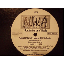 N.W.A. Straight Outta Compton - 10th Anniversary Tribute Vinyl 12" USED