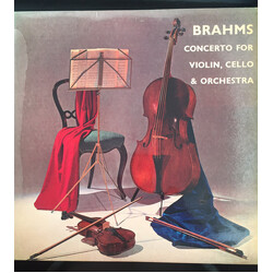 Johannes Brahms / Orchester Der Wiener Staatsoper / Hermann Scherchen Concerto In A Minor, Op. 102 For Violin, Cello And Orchestra Vinyl LP USED