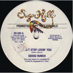 Sekou Bunch Can't Stop Lovin' You Vinyl 12" USED