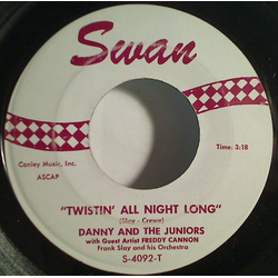 Danny & The Juniors / Freddy Cannon Twistin' All Night Long Vinyl 7" USED