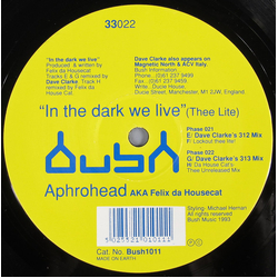 Aphrohead / Felix Da Housecat In The Dark We Live (Thee Lite) Vinyl 12" USED
