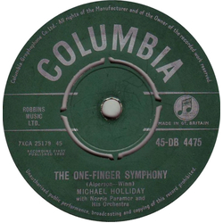 Michael Holliday The One-Finger Symphony / Little Boy Lost Vinyl 7" USED