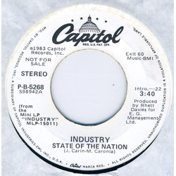 Industry (2) State Of The Nation Vinyl 7" USED
