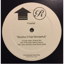 Freefall / Jan Johnston Skydive (I Feel Wonderful) Vinyl 12" USED