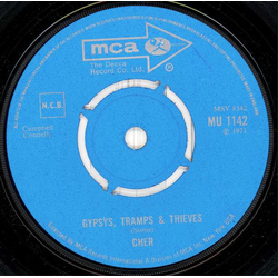 Cher Gypsys, Tramps & Thieves Vinyl 7" USED