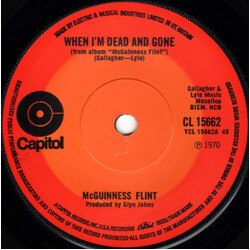 McGuinness Flint When I'm Dead And Gone VINYL 7" USED