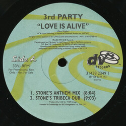 3rd Party Love Is Alive VINYL 12" USED
