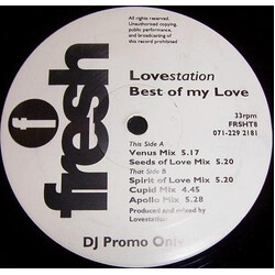 Lovestation Best Of My Love USED VINYL 12INCH 33 S RPM PROMO