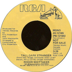 Roger Whittaker Tall Dark Stranger USED VINYL 7INCH 45 RPM PROMO