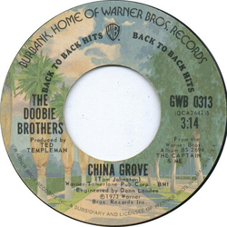 The Doobie Brothers China Grove / Jesus Is Just Alright Vinyl 7" USED
