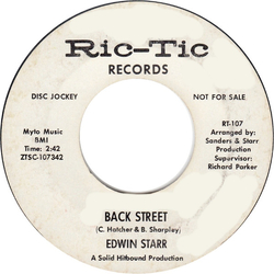 Edwin Starr Back Street Vinyl 7" USED
