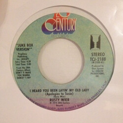 Rusty Wier I Heard You Been Layin' My Old Lady (Apologies To Susie) USED VINYL 7INCH 45 RPM JUKEBOX