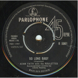 Adam Faith / The Roulettes So Long Baby VINYL 7" USED