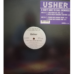 Usher U Don't Have To Call (Remixes) Vinyl 12" USED
