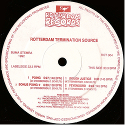 Rotterdam Termination Source Poing Vinyl 12" USED