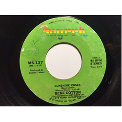 Gene Cotton Sunshine Roses / Mrs. Oliver Vinyl 7" USED