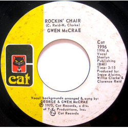 Gwen McCrae Rockin' Chair / It Keeps On Raining Vinyl 7" USED