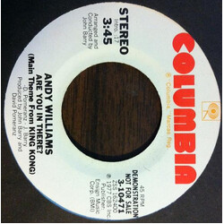 Andy Williams Are You In There? (Main Theme From King Kong) USED VINYL 7INCH 45 RPM PROMO