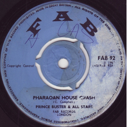 Prince Buster / Prince Buster's All Stars Pharaoan House Crash / Ob-La-Di Ob-La-Da Vinyl 7" USED