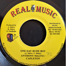 Anthony Malvo / Capleton One Day Rude Boy Vinyl 7" USED
