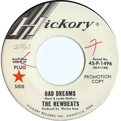 The Newbeats Bad Dreams Vinyl 7" USED
