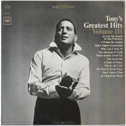 Tony Bennett Tony's Greatest Hits Volume III Vinyl LP USED