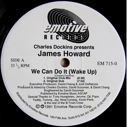 Charles Dockins / James Howard We Can Do It (Wake Up) Vinyl 12" USED
