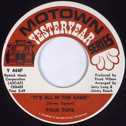 Four Tops It's All In The Game / Still Water (Love) Vinyl 7" USED