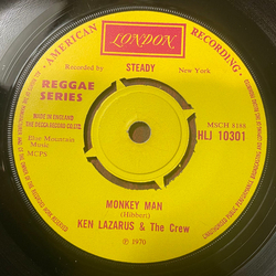 Ken Lazarus And The Crew Monkey Man Vinyl 7" USED