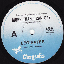 Leo Sayer More Than I Can Say USED VINYL 7INCH 45 RPM SINGLE