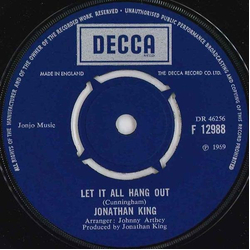 Jonathan King Let It All Hang Out Vinyl 7" USED