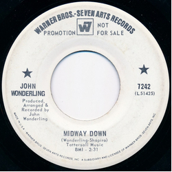 John Wonderling Midway Down / Man Of Straw Vinyl 7" USED