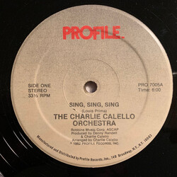 The Charlie Calello Orchestra Sing, Sing, Sing VINYL 12" USED