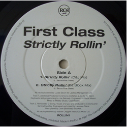 First Class (7) Strictly Rollin' Vinyl 12" USED
