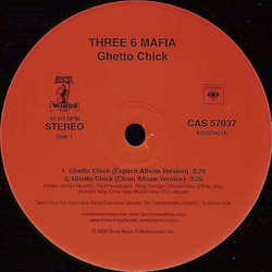 Three 6 Mafia Ghetto Chick / Shake Dat Jelly Vinyl 12" USED