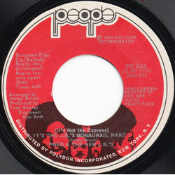 Fred & The New J.B.'s (It's Not The Express) It's The J.B.'s Monaurail Vinyl 7" USED