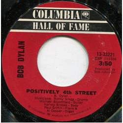 Bob Dylan Positively 4th Street / Subterranean Homesick Blues Vinyl 7" USED