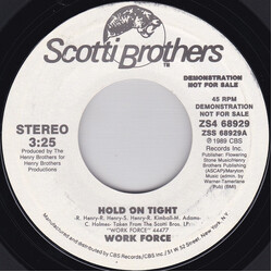 Work Force Hold On Tight USED VINYL 7INCH 45 RPM PROMO