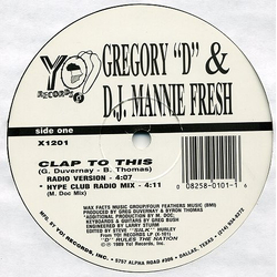 Gregory D / Mannie Fresh Clap To This Vinyl 12" USED