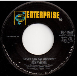 Isaac Hayes Never Can Say Goodbye VINYL 7" USED