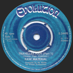 Raw Material (2) Traveller Man (Part 1) Vinyl 7" USED