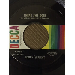 Bobby Wright (3) There She Goes / Somebody's Breakin' My Heart USED VINYL 7INCH 45 RPM
