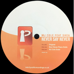 MJ Cole / Shea Soul Never Say Never Vinyl 12" USED