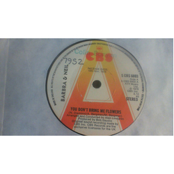 Barbra Streisand / Neil Diamond You Don't Bring Me Flowers Vinyl 7" USED