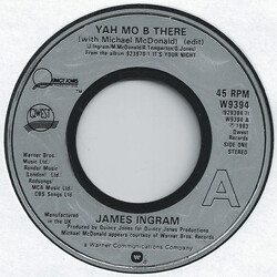 James Ingram Yah Mo B There (Edit) USED VINYL 7INCH SINGLE 45 RPM
