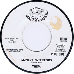 Them (3) Lonely Weekends / I Am Waiting USED VINYL 7INCH 45 RPM SINGLE PROMO